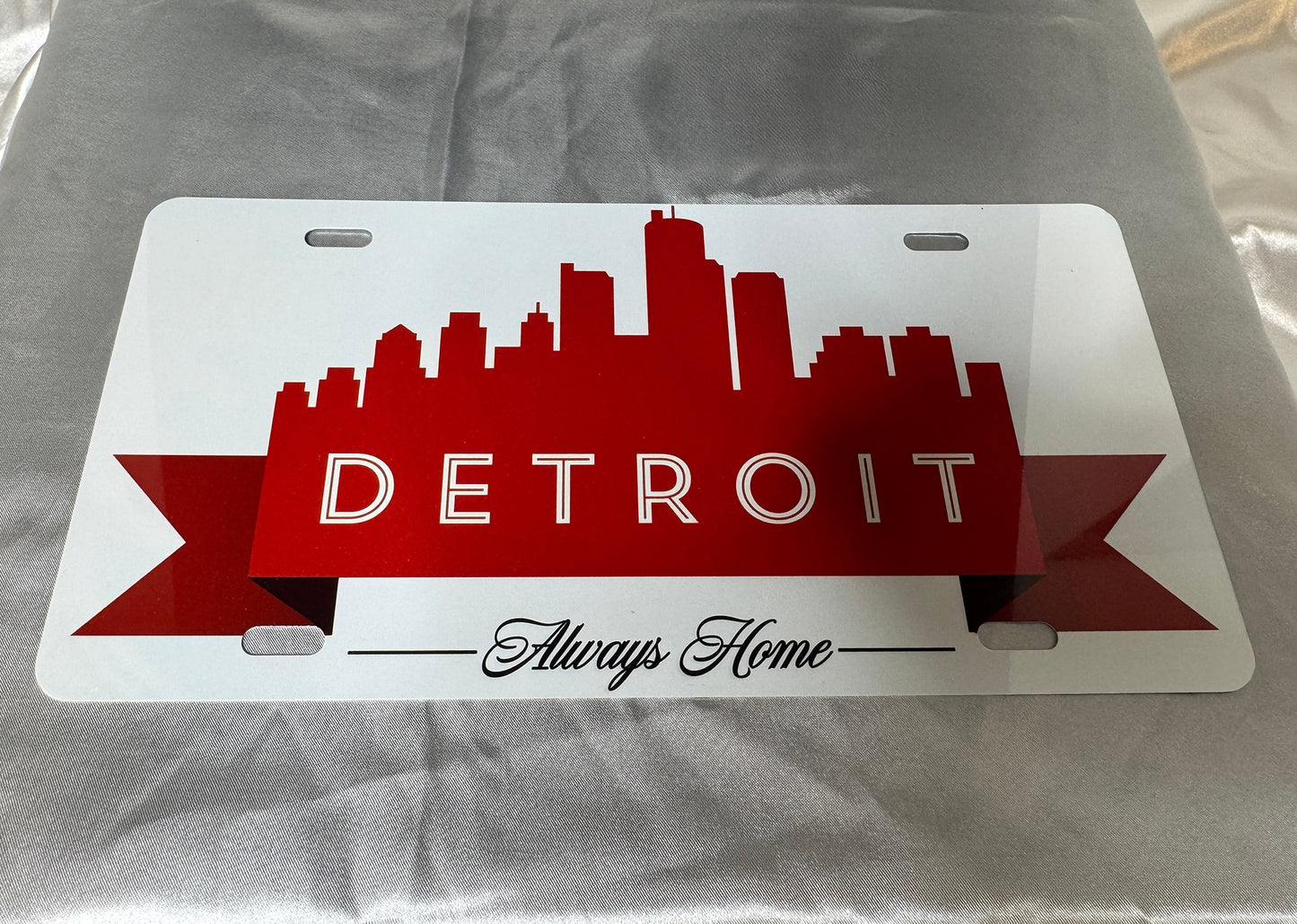 Detroit Always Home License Plate