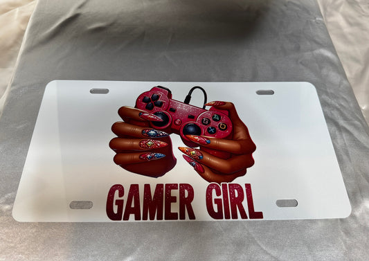 Gamer Girl License Plate